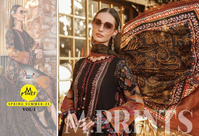 Shree M Prints Spring Summer 23 Vol 1 Wholesale Cotton Pakistani Suits